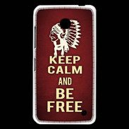 Coque Nokia Lumia 630 Keep Calm and Be Free Rouge