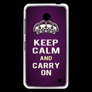 Coque Nokia Lumia 630 Keep Calm and Carry on Violet