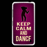 Coque Nokia Lumia 630 Keep Calm and Dance Rose