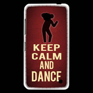 Coque Nokia Lumia 630 Keep Calm and Dance Rouge