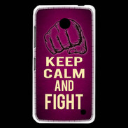 Coque Nokia Lumia 630 Keep Calm and Fight Rose