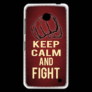 Coque Nokia Lumia 630 Keep Calm and Fight Rouge