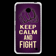 Coque Nokia Lumia 630 Keep Calm and Fight Violet