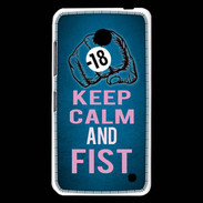 Coque Nokia Lumia 630 Keep Calm and Fist BLeu