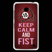 Coque Nokia Lumia 630 Keep Calm and Fist Rouge
