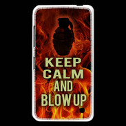 Coque Nokia Lumia 630 Keep Calm and Grenade Feu