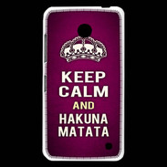 Coque Nokia Lumia 630 Keep Calm and Hakuna Matata rose