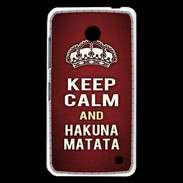 Coque Nokia Lumia 630 Keep Calm and Hakuna Matata Rouge