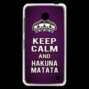 Coque Nokia Lumia 630 Keep Calm and Hakuna Matata Violet