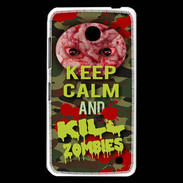 Coque Nokia Lumia 630 Keep Calm and Kill Zombies camouflage