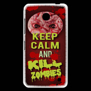 Coque Nokia Lumia 630 Keep Calm and Kill Zombies Rouge
