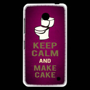 Coque Nokia Lumia 630 Keep Calm and Make cake Rose