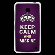 Coque Nokia Lumia 630 Keep Calm and Miskine Violet