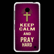 Coque Nokia Lumia 630 Keep Calm and Pray Christian Rose