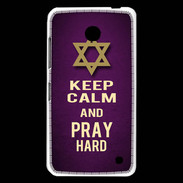Coque Nokia Lumia 630 Keep Calm and Pray jewish Violet