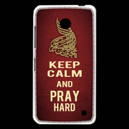 Coque Nokia Lumia 630 Keep Calm and Pray Muslim Rouge