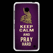 Coque Nokia Lumia 630 Keep Calm and Pray Muslim Violet