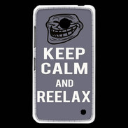 Coque Nokia Lumia 630 Keep Calm and Reelax Gris