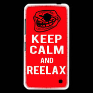 Coque Nokia Lumia 630 Keep Calm and Reelax Rouge