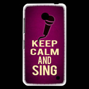 Coque Nokia Lumia 630 Keep Calm and Sing Rose
