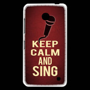 Coque Nokia Lumia 630 Keep Calm and Sing Rouge