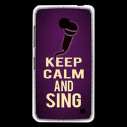 Coque Nokia Lumia 630 Keep Calm and Sing Violet