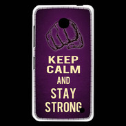 Coque Nokia Lumia 630 Keep Calm and Stay strong Violet
