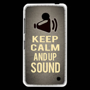 Coque Nokia Lumia 630 Keep Calm and Up Sound Gris