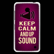 Coque Nokia Lumia 630 Keep Calm and Up Sound Rose