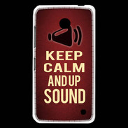 Coque Nokia Lumia 630 Keep Calm and Up Sound Rouge