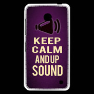 Coque Nokia Lumia 630 Keep Calm and Up Sound Violet