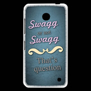 Coque Nokia Lumia 630 Swag or Not bleu ZG
