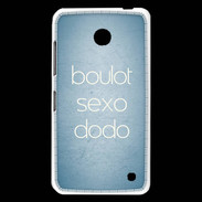 Coque Nokia Lumia 630 Boulot Sexo Dodo Bleu ZG