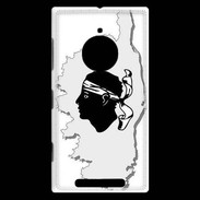 Coque Nokia Lumia 830 Carte de la Corse avec tête 5
