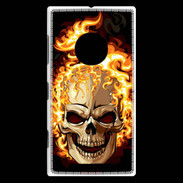 Coque Nokia Lumia 830 Tête de mort en flamme 5