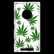 Coque Nokia Lumia 830 Feuille de cannabis sur fond blanc