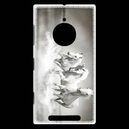 Coque Nokia Lumia 830 Chevaux blancs