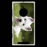 Coque Nokia Lumia 830 Chiot terrier blanc 2