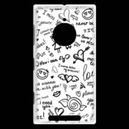 Coque Nokia Lumia 830 Mélange de mots