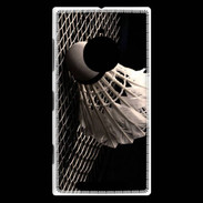 Coque Nokia Lumia 830 Volant de Badminton en noir et blanc