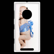 Coque Nokia Lumia 830 Bébé ruban bleu