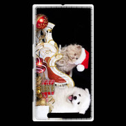 Coque Nokia Lumia 830 Chaton et Chiot Noël
