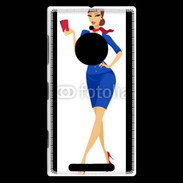 Coque Nokia Lumia 830 Hôtesse de l'air 9