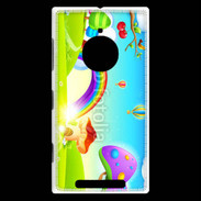 Coque Nokia Lumia 830 Cartoon nature et arc en ciel