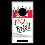 Coque Nokia Lumia 830 I love Bresil 2014