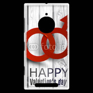 Coque Nokia Lumia 830 Saint valentin sur fond bois