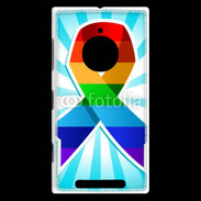 Coque Nokia Lumia 830 Rainbow Pride Ribbon