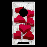 Coque Nokia Lumia 830 Coeur en bois