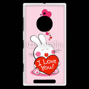 Coque Nokia Lumia 830 I love you Bunny