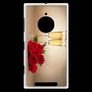 Coque Nokia Lumia 830 Coupe de champagne, roses rouges